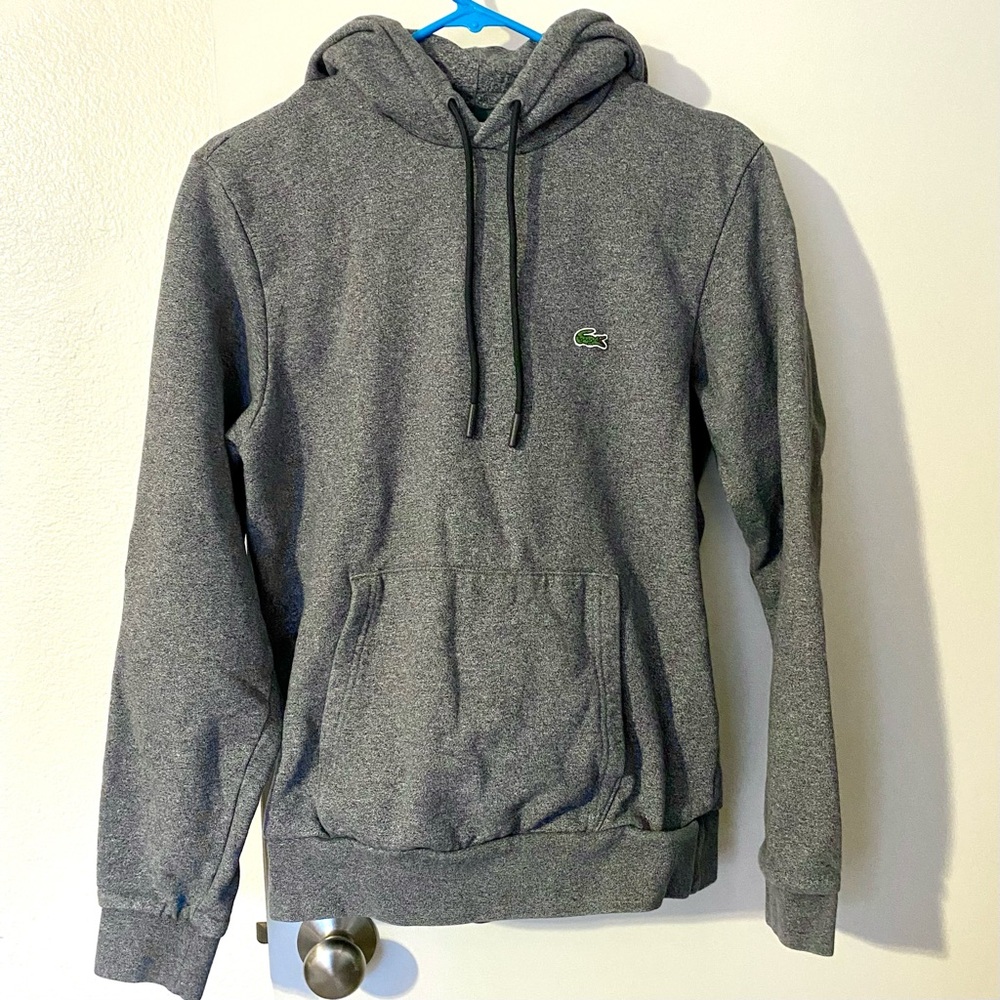 Lacoste Men's Organic Cotton Grey Classic Fit Athletic Casual Hoodie